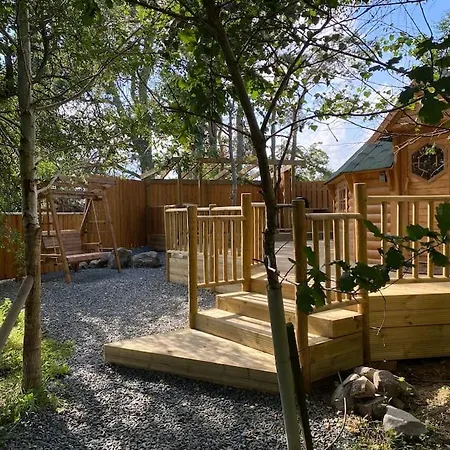 Craigshannoch Luxury 1 Bed Woodland Lodge Hot Tub Kintore Buitenkant foto
