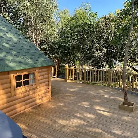 Craigshannoch Luxury 1 Bed Woodland Lodge Hot Tub Kintore Buitenkant foto